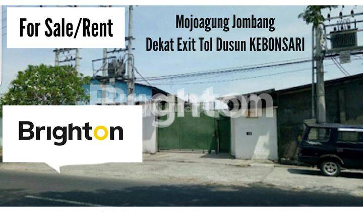 PABRIK AKTIF + TANAH JALAN RAYA AREA MOJOAGUNG JOMBANG DEKAT TOL 2