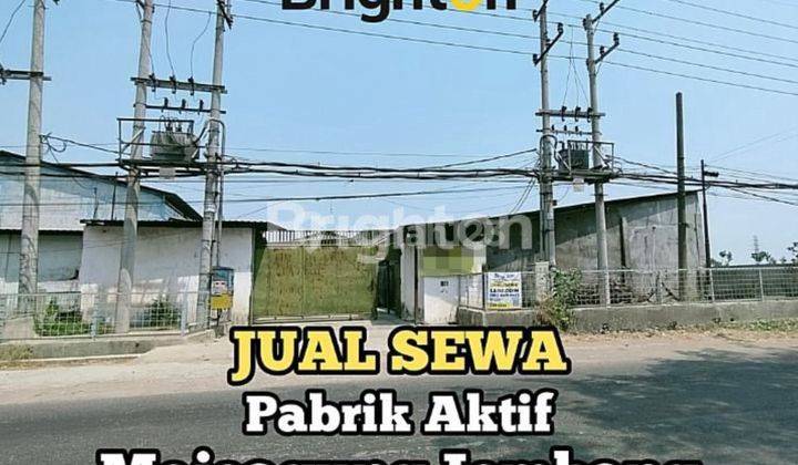 JUAL SEWA PABRIK AKTIF GUDANG di MOJOAGUNG JOMBANG 1