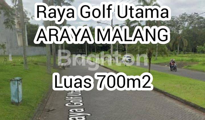 TANAH DIJUAL RAYA GOLF UTAMA ARAYA MALANG 1