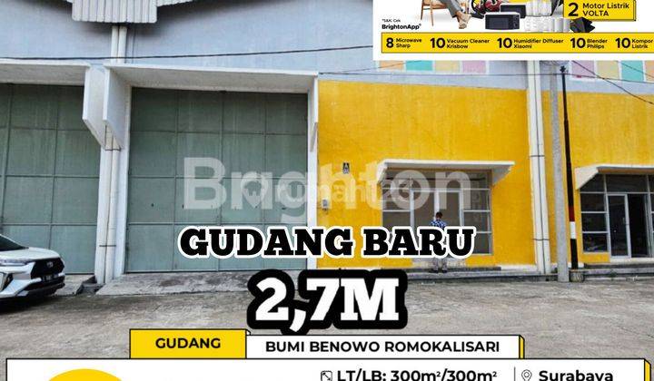 GUDANG BARU DIJUAL PERGUDANGAN BUMI BENOWO ROMOKALISARI SURABAYA 1