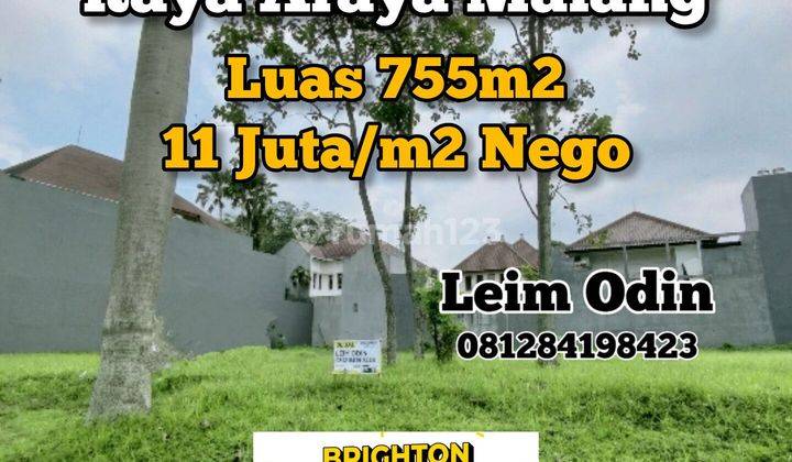 TANAH DIJUAL POROS JALAN UTAMA ARAYA MALANG RAYA GOLF UTAMA 1