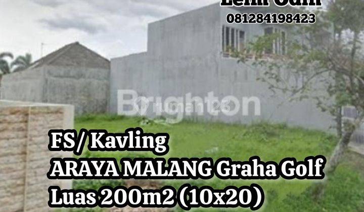 TANAH MURAH ARAYA MALANG GRAHA GOLF  1