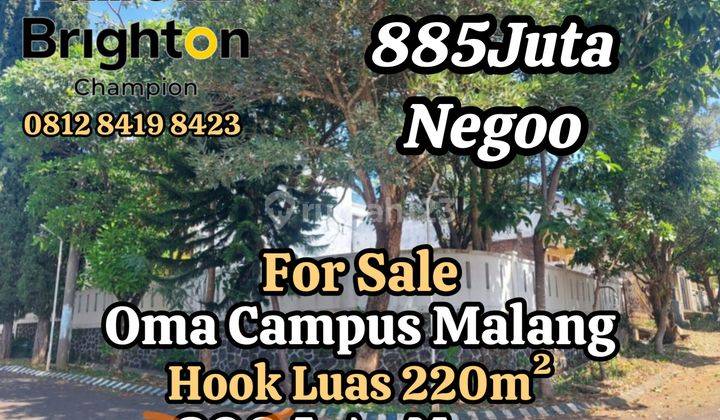 DIJUAL TANAH HOOK OMA CAMPUS VILLA BUKIT SENGKALING MALANG 1