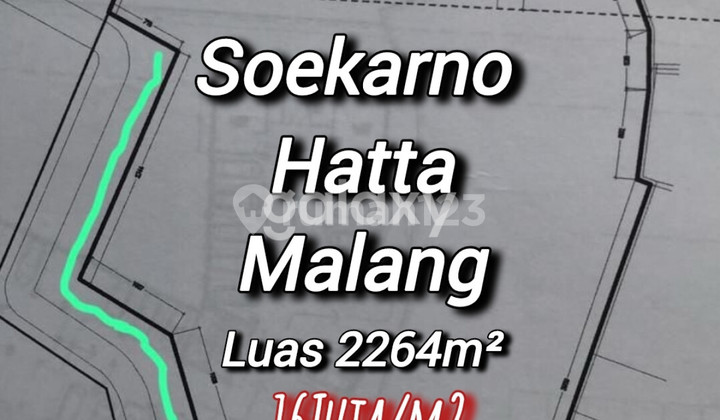 Tanah Strategis Cocok Hotel Cafe Resto Kos Premium Soekarno Hatta Malang GMK03602 Tanah Strategis Cocok Hotel Cafe Resto Kos Premium Soekarno Hatta Malang GMK03602
