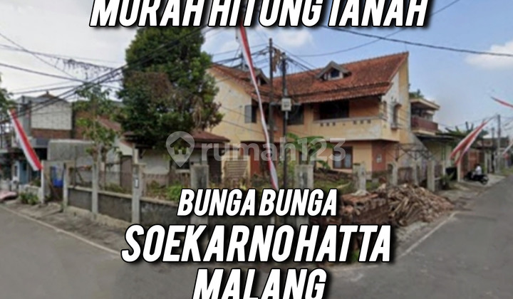 Sukarno Hatta Malang Land Calculation House, Suitable for Building a Boarding House.