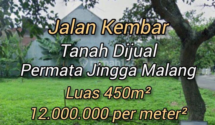 Langka!! Tanah Dijual 450m² Hook Permata Jingga Soekarno Hatta Malang 1