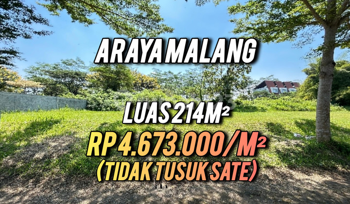 Tanah Perumahan Cluster Araya Malang Harga Termurah Lokasi Strategis dekat Tol, Kampus Binus