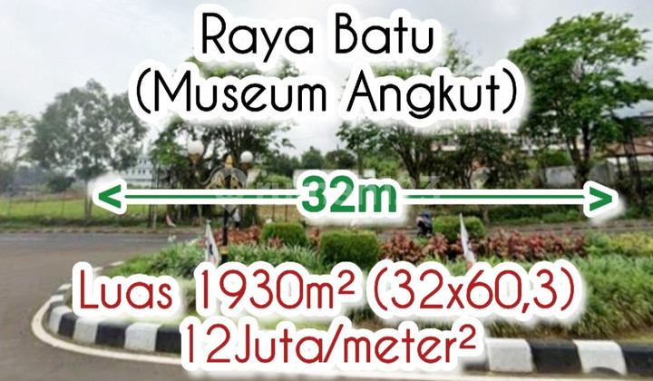 Tanah Hotel Cafe Strategis 1930M² Raya Sultan Agung Batu Samping Jatimpark 1