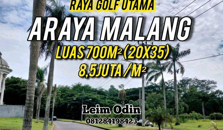 Tanah Luas 700m² Dijual Murah Araya Malang Raya Golf Utama  1