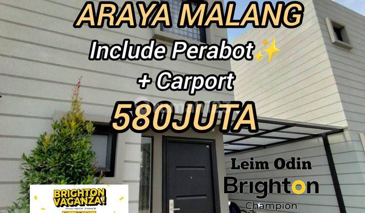 Dijual Rumah Araya Malang Kvadra Dekat Binus University  1