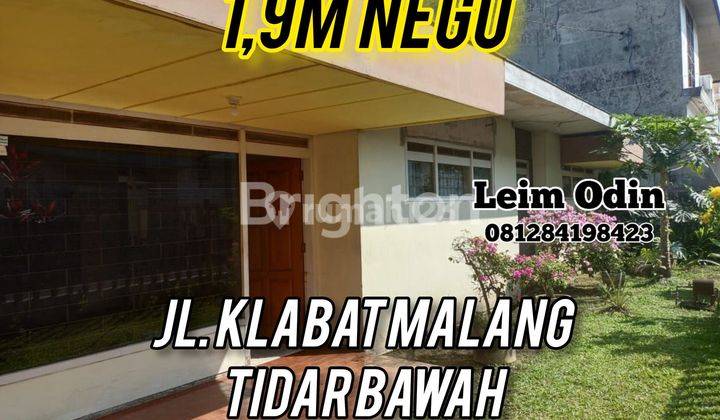 Turun Harga!! Rumah Dijual Murah Hitung Tanah Di Jl. Klabat Tidar Bawah Malang Belakang Unmer Dieng 1