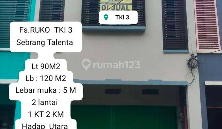 Murah Ruko Strategis Tki 3 Hadap Utara, Di Taman Kopo Indah, Di Bandung 1