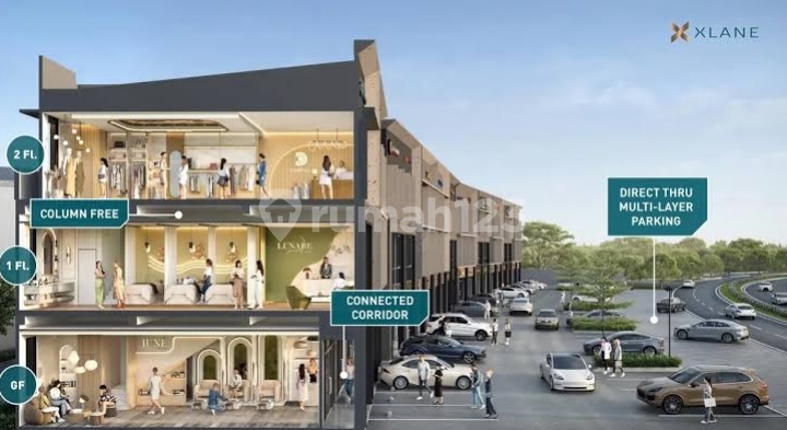 Asterra Bsd 4.5X12, Studio Loft 6X13 Samping Pom Bensin Bp