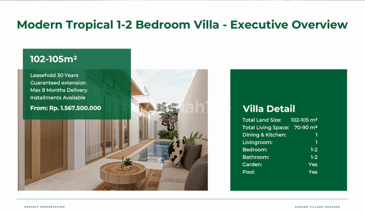 2 Bedroom Leasehold Villa In Ungasan Close To Melasti Beach 2