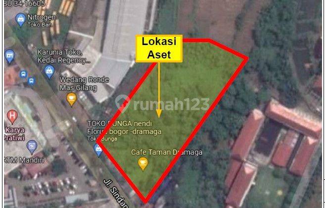 Jual Tanah Pinggir Jalan Raya Dramaga Bogor , harga nego sampai deal 1