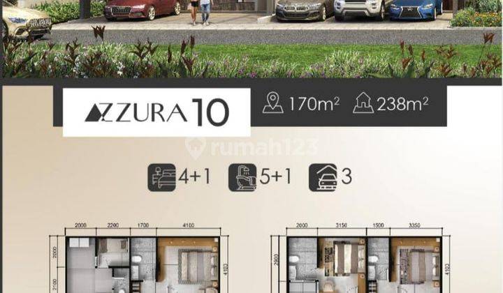 Rumah Discovery Azzura Exclusive Mewah Brandnew Semi Furnished 1