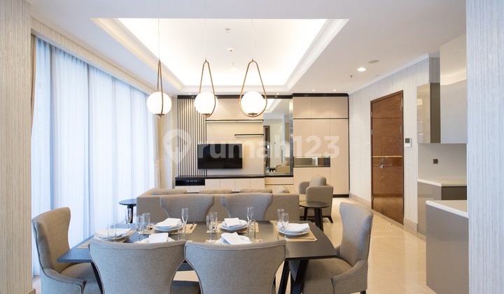 Apartemen 3 Kamar Tidur District 8 Furnished Disewakan di Area SCBD 08176881555