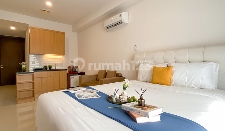 Furnished Unfurnished Apartemen Saffron Noble Dekat Aeon Mall 1