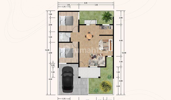 Rumah di brebes  sapphire aesthetic new Rumah 6