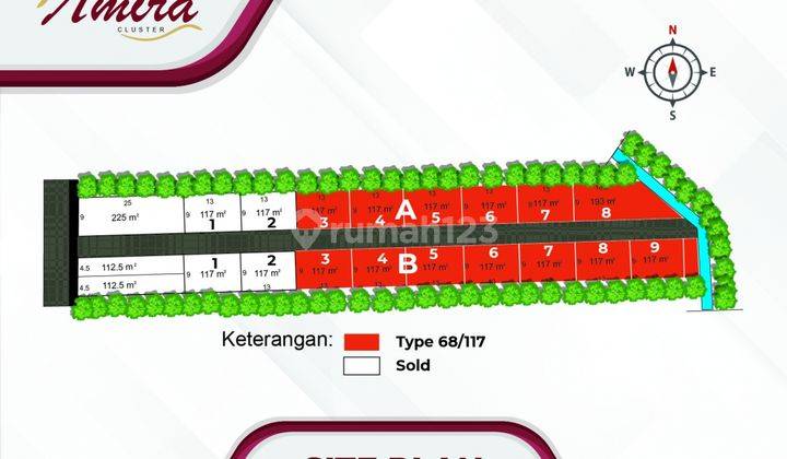RUMAH DI SLAWI  DEKAT RUMAH SAKIT SLAWI AMIRA CLUSTER SLAWI. TEGAL JAWA TENGAH.