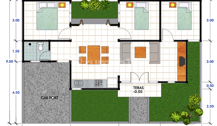 RUMAH DI SLAWI  DEKAT RUMAH SAKIT SLAWI AMIRA CLUSTER SLAWI. TEGAL JAWA TENGAH.