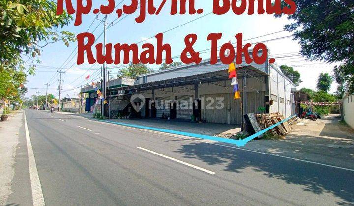 Tanah Tepi Jalan raya Krapyak Wedomartani Sangat Strategis Bonus Ruko 2