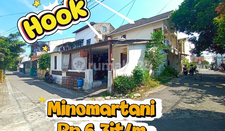 Land for Sale with Bonus House, Strategic Location in Minomartani, Kaliurang Road