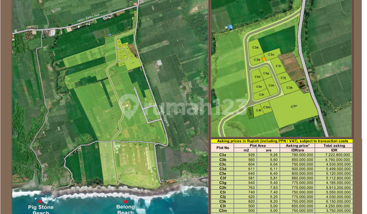 Land  Close To The Beach Belong Tabanan Bali