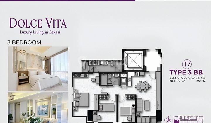 foto lainnya apartemen pakuwonresidence-type 3 bedroom