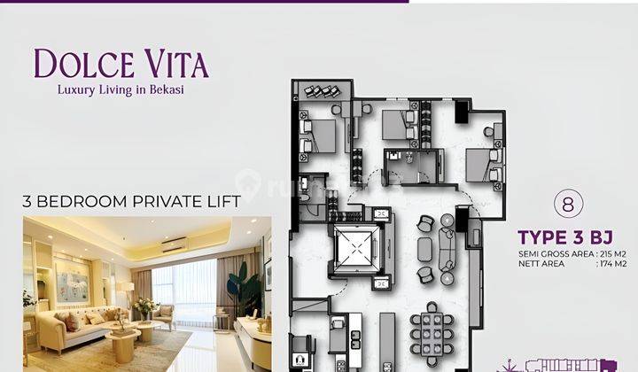 foto lainnya apartemen pakuwonresidence-type 3 bedroom