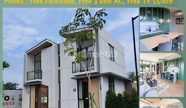 Rumah Murah 2 Lantai Ready Cendana Spark Lippo Cikarang, Free Ac 1