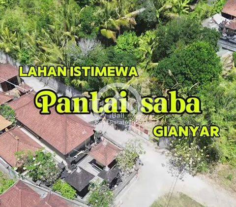 Lahan Istimewa Pantai Saba Gianyar 400m Ke Pantai Saba 1