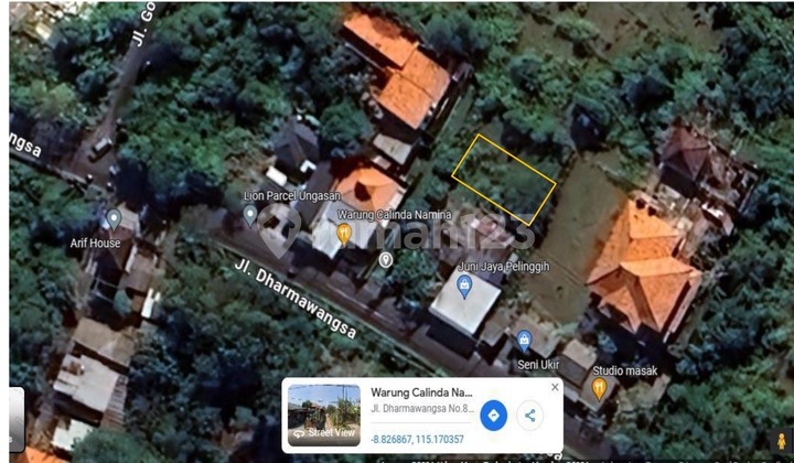 Land for Sale on Jl Dharmawangsa Ungasan