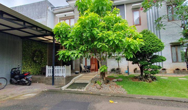 Rumah Modern Minimalis Hoek Depan Taman Kawasan De Latinos Bsd 2