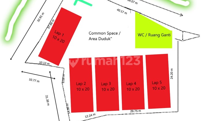 For Rent Land Suitable For Padel In Elite Housing Kebon Jeruk Baru For Rent Land Suitable For Padel In Elite Housing Kebon Jeruk Baru