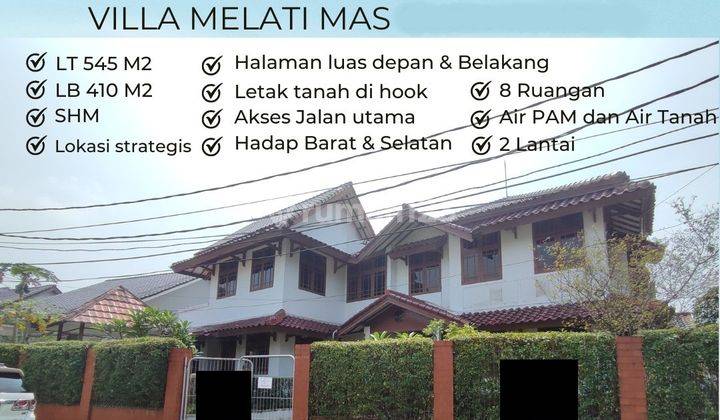 Rumah Usaha Ex. Kantor Depan Boulevard Utama Villa Melati Mas Bsd 1