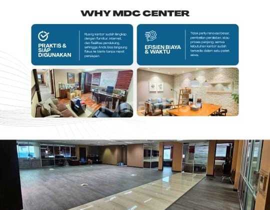 For Rent: Ready-to-Occupy Office Space in West Jakarta, Flood-Free Area, Near KRL, Near Busway, Near Hotel, Near Hospital, Near Central Park, Near Taman Anggrek, Near Senayan, Near Palmerah, Near Tomang, Near Shopping Center, Office Building Location.