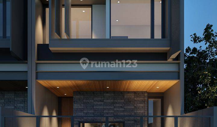 Rumah 2 Lantai Baru Modern Minimallis SHM di Manyar Kertoadi  1