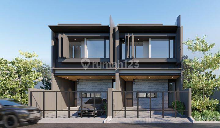 Rumah 2 Lantai Baru Modern Minimallis SHM di Manyar Kertoadi  2