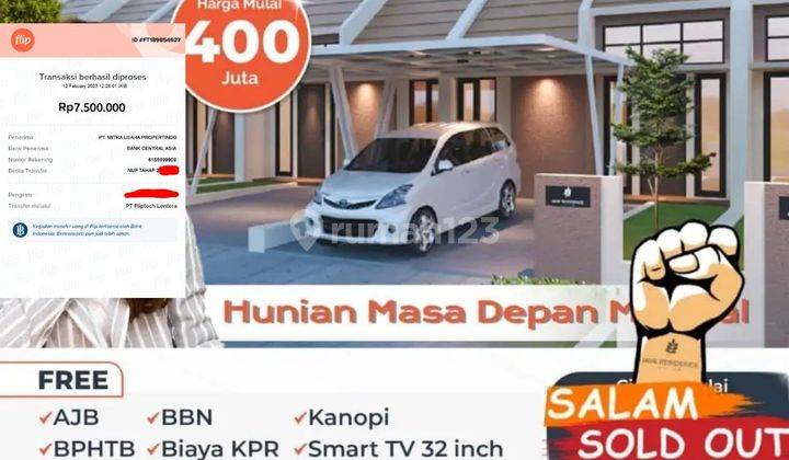 Rumah SHM + Dp 0 Dekat Pasar Krian 15 Menit Ke Cito Surabaya 2