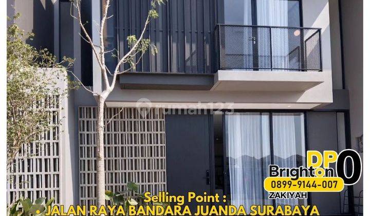 Rumah SHM Dp 0 Free Biaya + Jalan Raya Bandara Juanda Surabaya  1