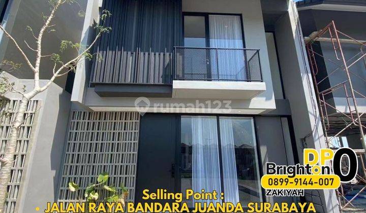 Rumah SHM Dp 0 Free Biaya + Jalan Raya Bandara Juanda Surabaya  1