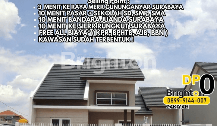 DP 0 + Free Biaya 5 Menit ke bandara Juanda + Raya MERR Surabaya 1