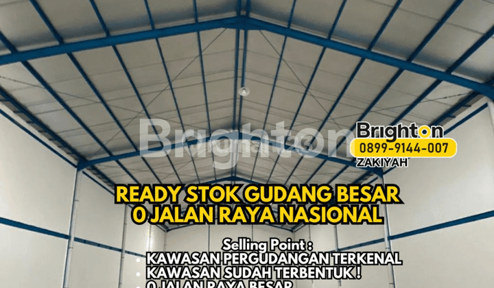 Gudang Besar + Tanah Luas 0 Jalan Nasional Sidoarjo 1