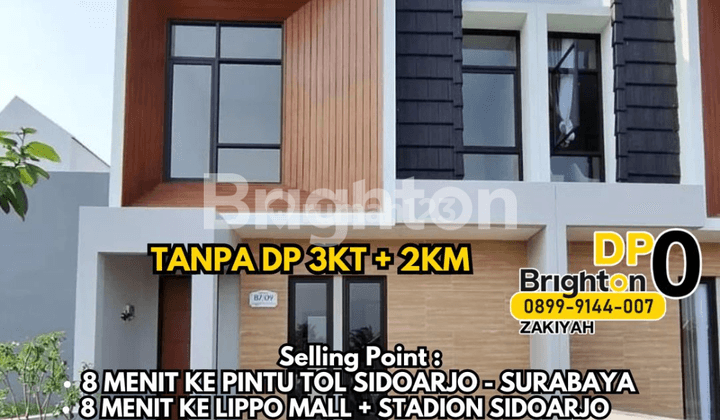 READY STOK DP0 FREE BIAYA RUMAH 2 LANTAI PUSAT KOTA SIDOARJO 1