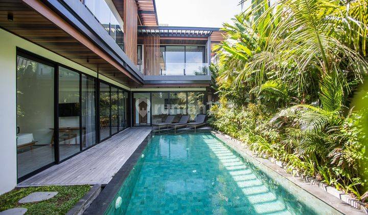 Leasehold brand new modern  villas 5 bedrooms with good ROI with view jungle, Canggu 2