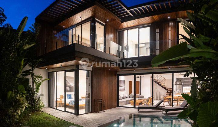 Leasehold brand new modern  villa 4 bedrooms with good ROI with view jungle , Canggu 2