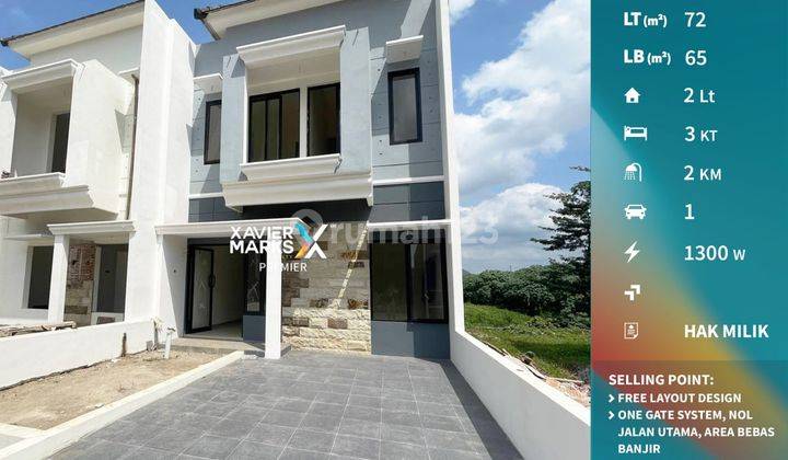 Rumah Baru 2 Lantai Minimalis Modern di Mulyorejo Malang 1