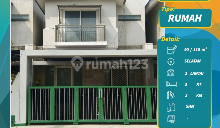 Jual Rumah Pondok Tjandra Cluster Topaz SHM Bagus AD 104 2