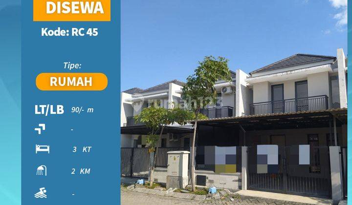 Rumah 2 Lantai Bagus Unfurnished SHM di Pondok Tjandra Indah , Sidoarjo Rc 45 1